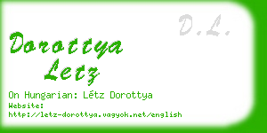 dorottya letz business card